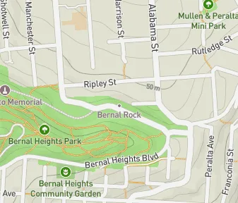 Mapa lokality Balvan Bernal