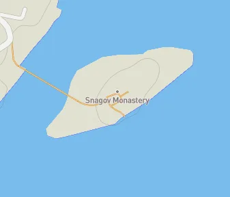 Mapa lokality Kláštor Snagov
