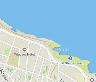 Mapa lokality Rímske kúpele Sliema