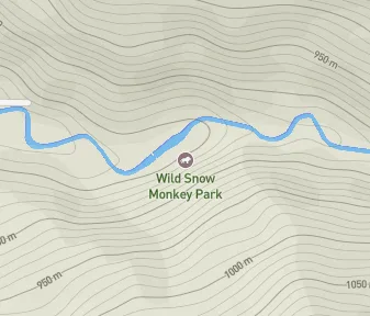 Mapa lokality Opičí park Jigokudani