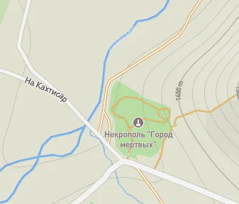 Mapa lokality Nekropola Dargavs: Mesto mŕtvych