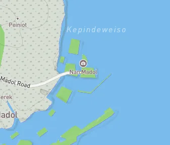 Mapa lokality Ruiny Nan Madol