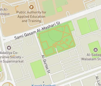 Mapa lokality Kuvajtské vodárenské veže