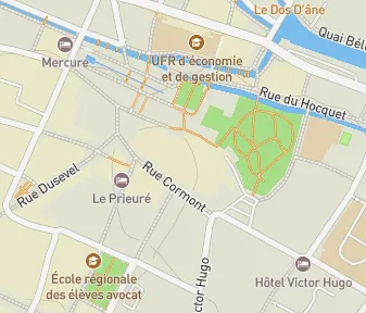 Mapa lokality Labyrint katedrály v Amiens