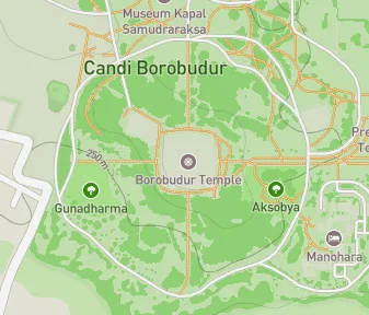 Mapa lokality Borobudur