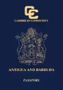 Predný obal pasu: Antigua a Barbuda