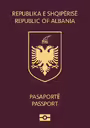 Predný obal pasu: Albánsko
