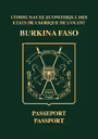 Predný obal pasu: Burkina Faso