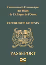 Predný obal pasu: Benin