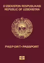 Predný obal pasu: Uzbekistan